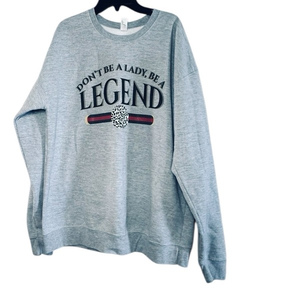 Tultex Sweaters - VTULTEX GRAPHIC CREWNECK SWEATER SIZE LARGE